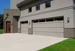 recessed panel garage doors