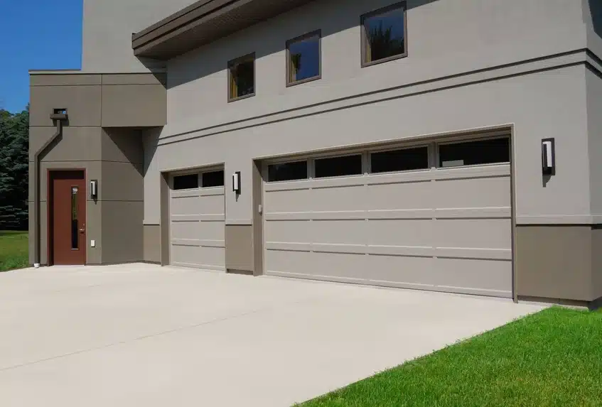 recessed panel garage doors