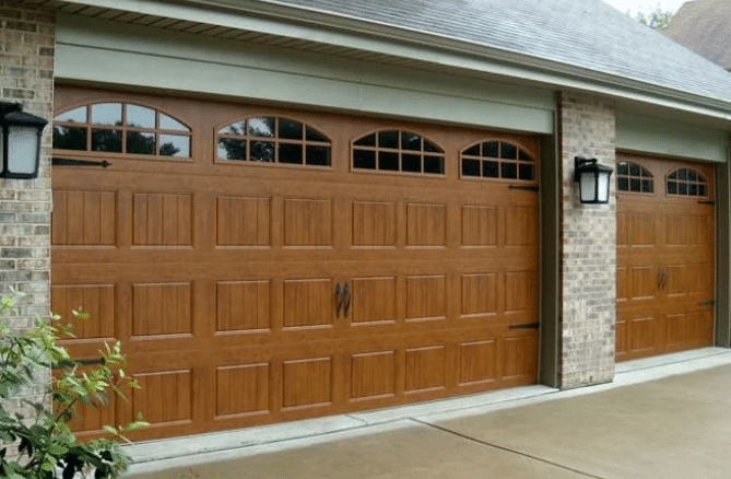 Stunning Modern Wood Garage Door with Windows