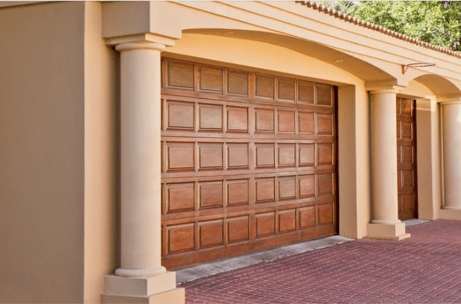 Custom Wood Garage Door with Remarkable Strength