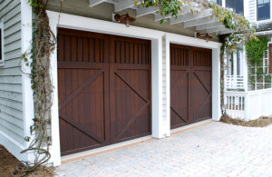 wooden garage door